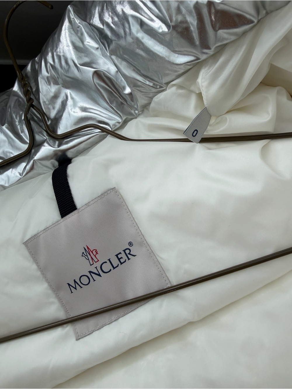Moncler Metallic Silver Meuse Puffer Jacket, Retail now 1585$+tax - Picture 7 of 11